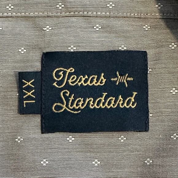 NWOT Texas Standard Gray Black Strip Short Sleeve Button Dawn XXL - Picture 4 of 8